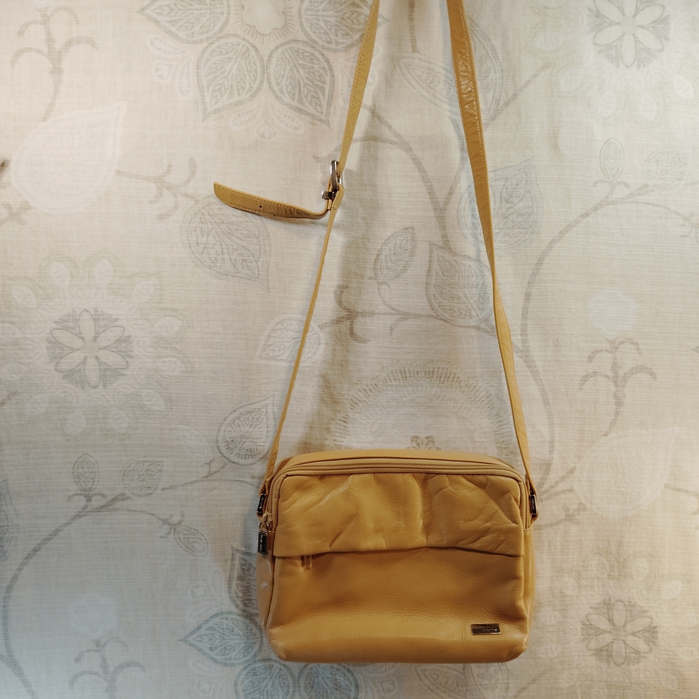 Perlina Mustard Yellow Crossbody Bag